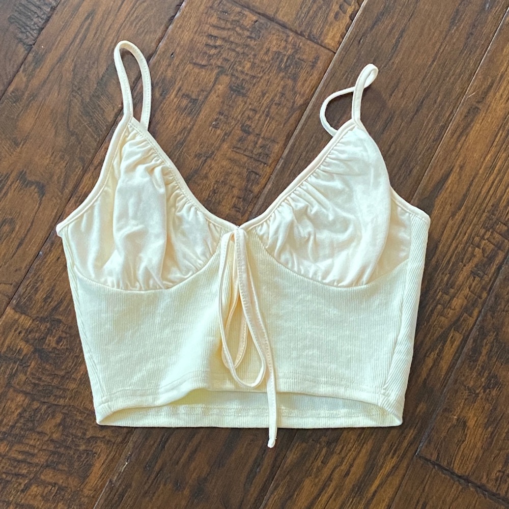 YELLOW CROP TOP